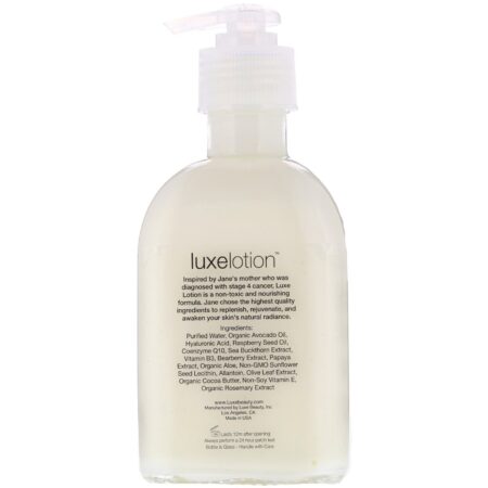 LuxeBeauty, Luxe Lotion, Luxury Face, Neck & Hand Moisturizer, Unscented, 8.5 fl oz (251 ml) - Image 2