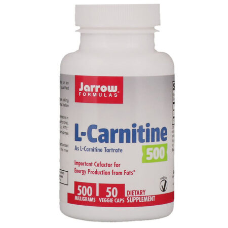 Jarrow Formulas, L-Carnitine 500, 500 mg, 50 Veggie Caps