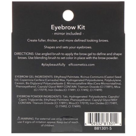 E.L.F., Eyebrow Kit, Gel & Powder, Light, 0.05 oz (1.4 g), 0.08 oz (2.3 g) - Image 3