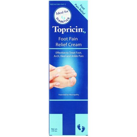 Topricin, Foot Pain Relief Cream, 2.0 oz