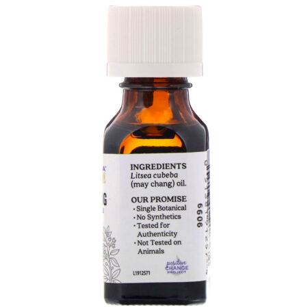 Aura Cacia, Óleo Essencial Puro, Litsea Cubeba, 0,5 fl oz (15 ml) - Image 2