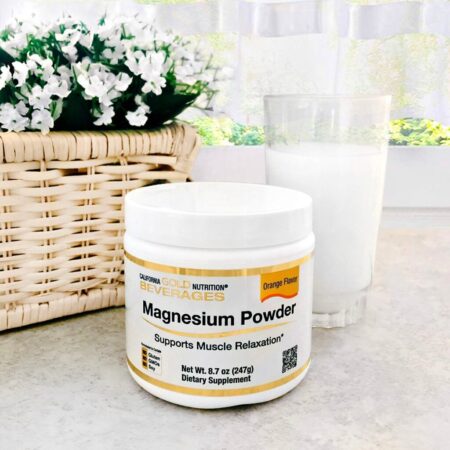 California Gold Nutrition, Bebida de Magnésio em Pó, Sabor Laranja, 373 g (13,1 oz) - Imagem 4