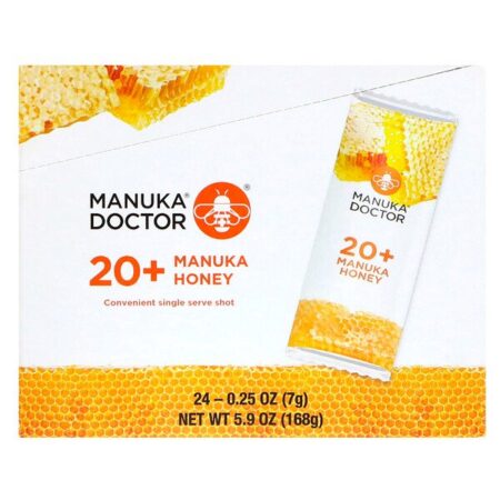 Manuka Doctor, 20+ Mel Manuka, 24 Sachês, 7 g (0,25 oz) Cada