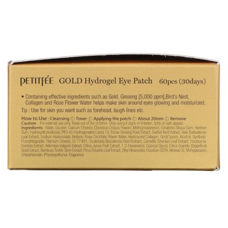 Petitfee, Gold Hydrogel Eye Patch, 60 Unidades - Image 4