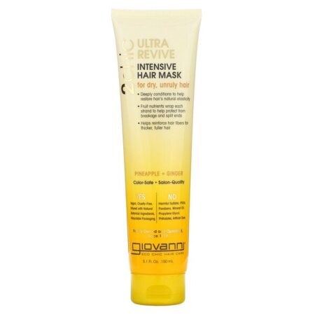 Giovanni, 2chic, Ultra-Revive, Máscara Intensiva para os Cabelos, Abacaxi e Gengibre, 5,1 fl oz (150 ml)