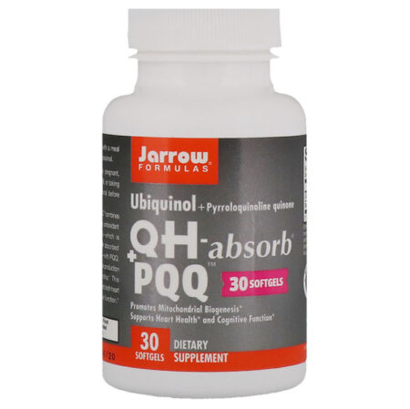 Jarrow Formulas, Ubiquinol, QH-Absorb + PQQ, 30 Cápsulas Softgel