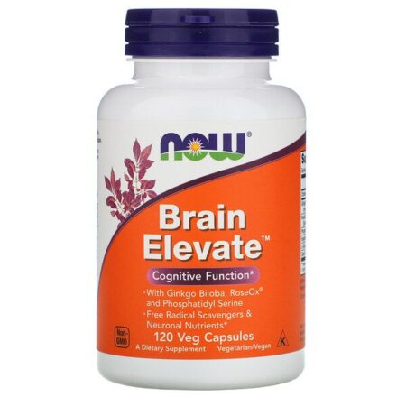 Now Foods, Brain Elevate, 120 Cápsulas Vegetais