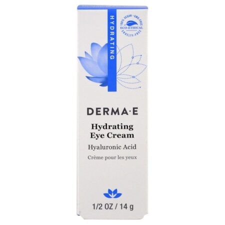 Derma E, Creme Hidratante para os Olhos com Ácido Hialurônico, 14 g (1/2 oz)