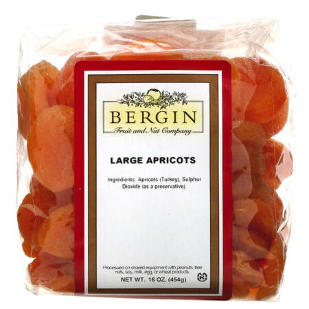 Bergin Fruit and Nut Company, Damascos Grandes, 454 g (16 oz)