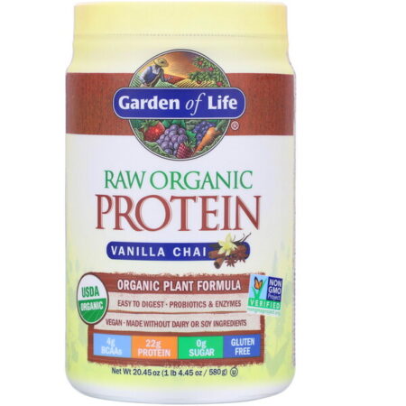 Garden of Life, RAW Organic Protein, Organic Plant Formula, Vanilla Chai, 20.45 oz (580 g)