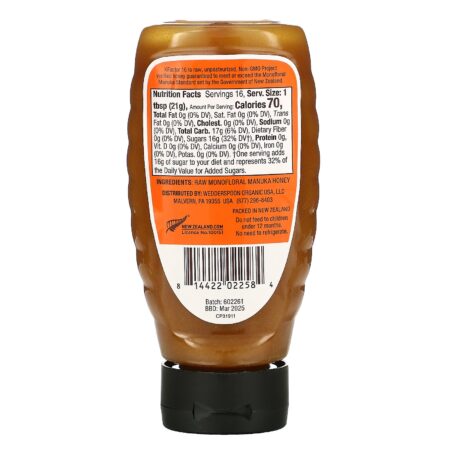 Wedderspoon, Raw Manuka Honey, KFactor 16, 12 oz (340 g) - Image 2