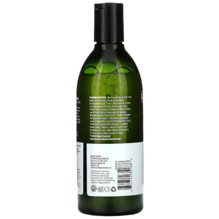 Avalon Organics, Gel de Banho e Ducha, Hortelã Revitalizante, frasco de 12 oz (355 ml) - Image 2