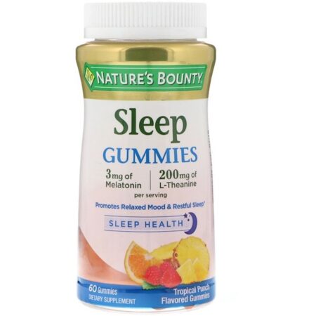 Nature's Bounty, Balas de Goma para Dormir, Sabor Tropical, 60 Balas de Goma