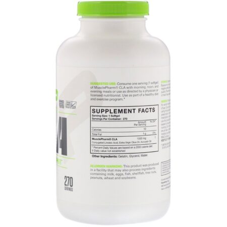 MusclePharm, Essentials, CLA, 1,000 mg, 270 Softgels - Image 2