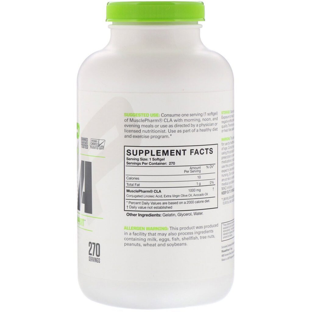 MusclePharm, Essentials, CLA, 1,000 mg, 270 Softgels - Imagem 2