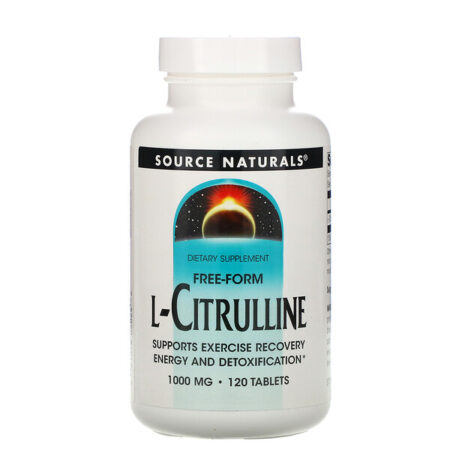 Source Naturals, L-Citrulline, Free-Form, 1,000 mg, 120 Tablets