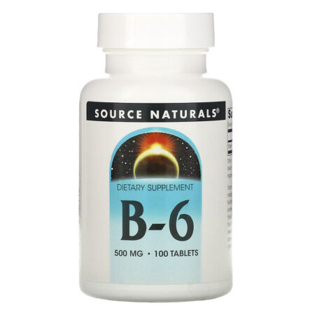 Source Naturals, B-6, 500 mg, 100 Tabletes