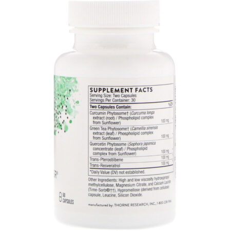 Thorne Research, PolyResveratrol-SR, 60 Cápsulas - Image 2