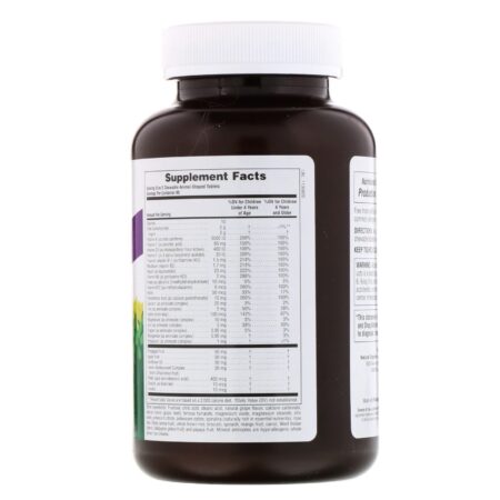 Nature's Plus, Suplemento multivitamínico e mineral mastigável para crianças, Sabor natural de uva, 180 bichinhos - Image 2