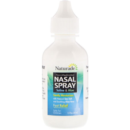 Naturade, Spray Nasal, Solução Salina e Babosa, 1,5 fl oz (45 ml) - Image 3