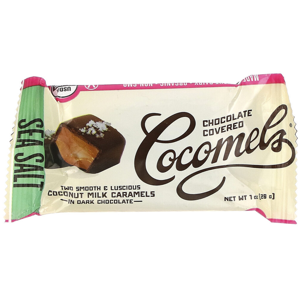 Cocomels, Orgânico, Caramelos de Leite de Coco com Cobertura de Chocolate, 15 Unidades, 28 g Cada - Imagem 3