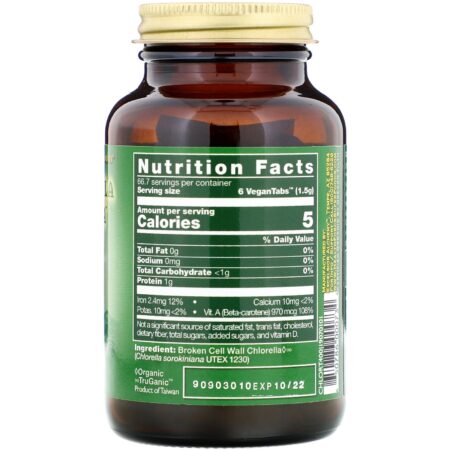 HealthForce Superfoods, Chlorella Manna, 400 tabletes veganos - Image 2