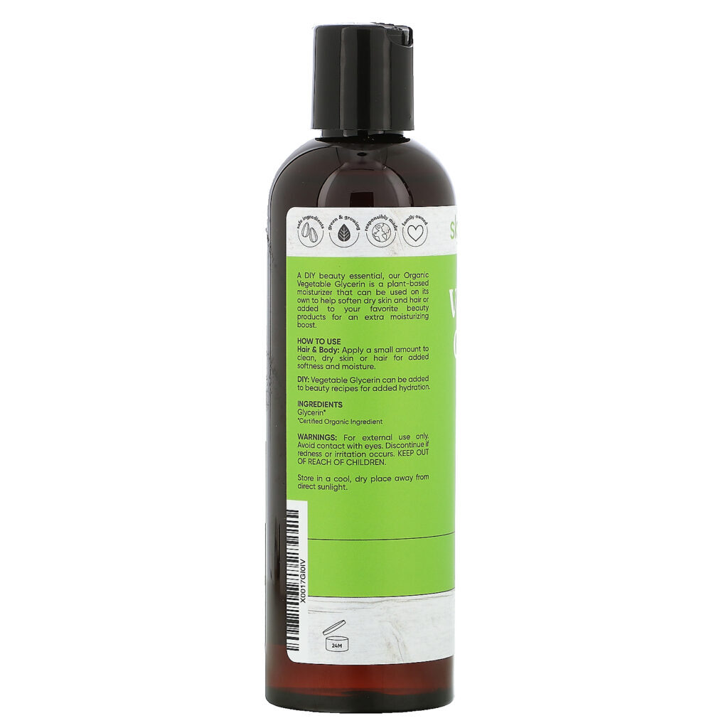 Sky Organics, Organic Vegetable Glycerin, 8 fl oz (236 ml) - Imagem 2