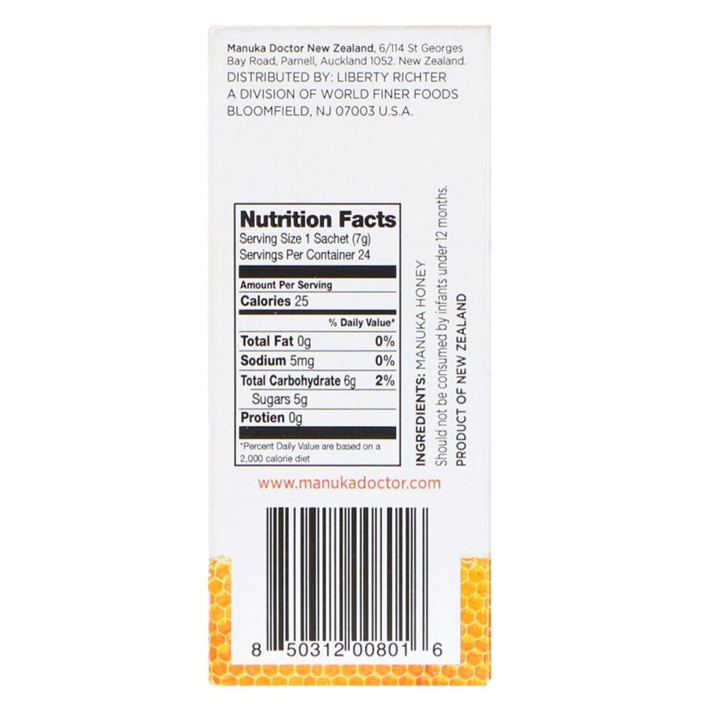 Manuka Doctor, 20+ Mel Manuka, 24 Sachês, 7 g (0,25 oz) Cada - Imagem 3