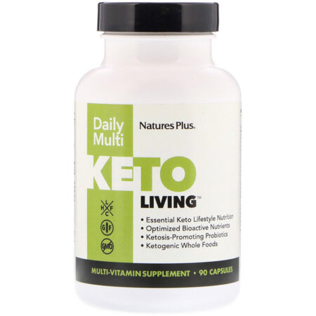 Nature's Plus, KetoLiving, Multivitamínico Diário, 90 Cápsulas