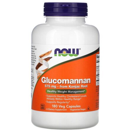 Now Foods, Glucomanan, 575 mg, 180 Cápsulas