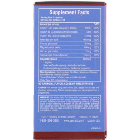 Daily Wellness Company, Asensia, Youthful Hormone Balance, 90 Cápsulas Vegetais - Image 2