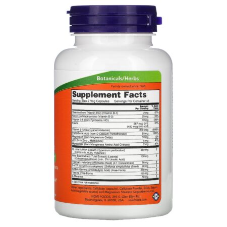 Now Foods, Mood Support with St. John's Wort, 90 Cápsulas Vegetais - Image 2