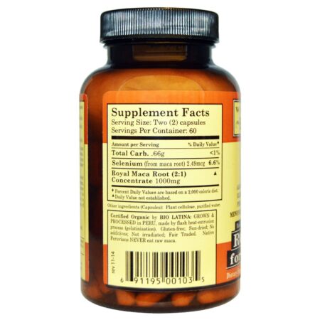 Whole World Botanicals, Royal Maca para Menopausa, 500 mg, 120 Cápsulas Vegetarianas - Image 2