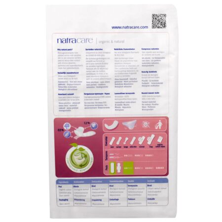 Natracare, Maxi Pads, Regular/Normal, 14 Absorventes Regulares - Image 2