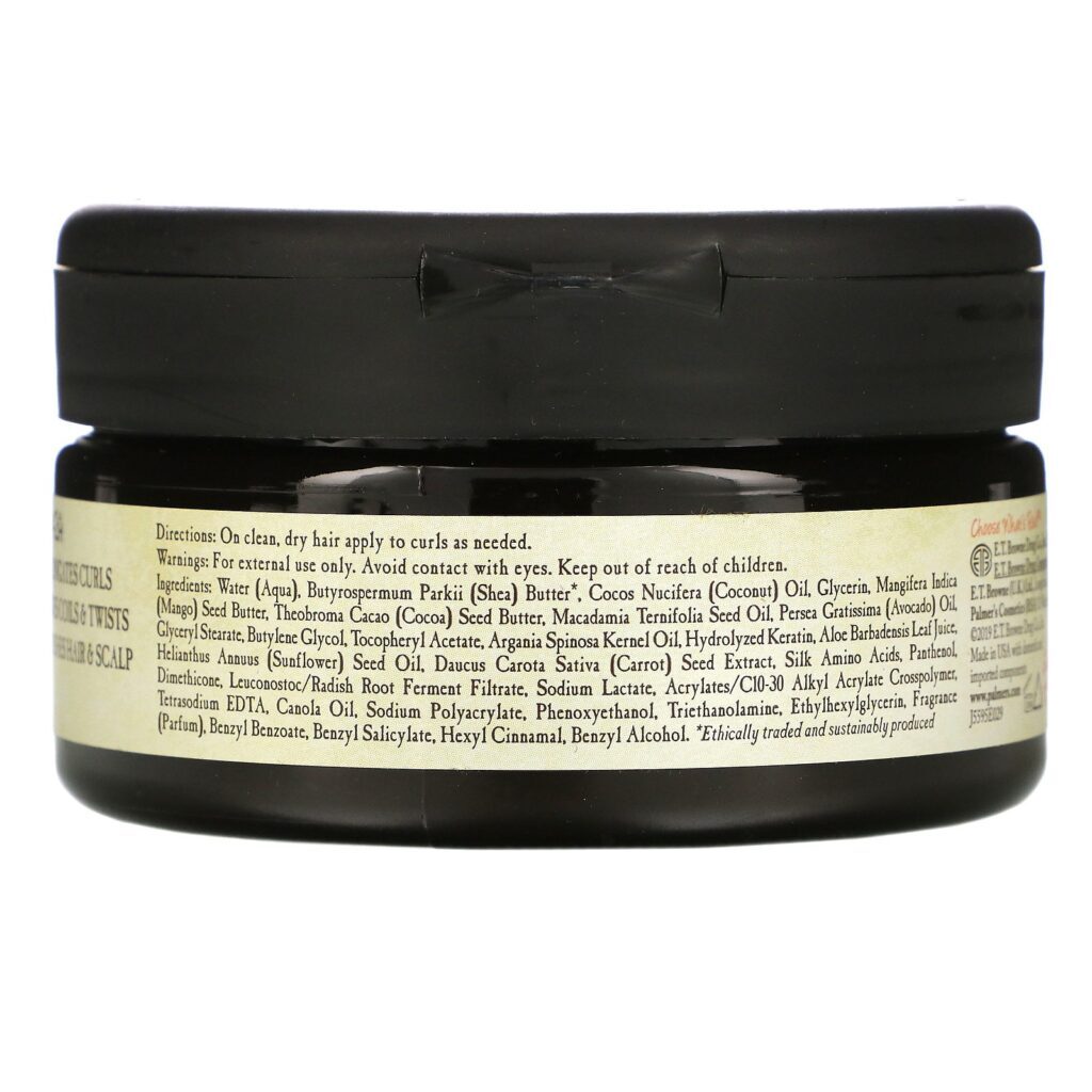 Palmer's, Fórmula de Carité, Hidratação Reparadora, Creme Encaracolador de Carité Cru, 237 ml - Imagem 4