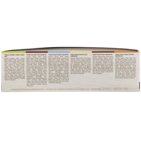 Dr. Murray's, Superfoods Protein Bars, Ultimate Protein Combo Pack, 12 Bars, 2.05 oz (58 g) Each - Image 5