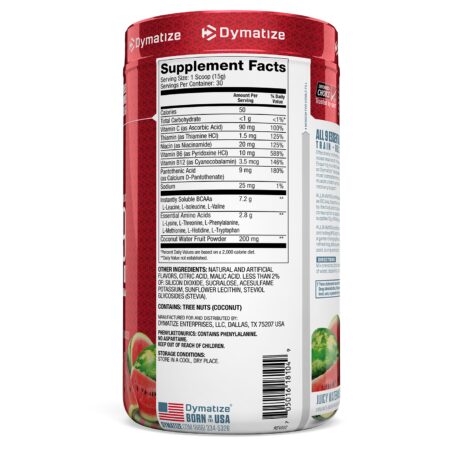 Dymatize Nutrition, All 9 Amino, Melancia Suculenta, 450 g (15,87 oz) - Image 2