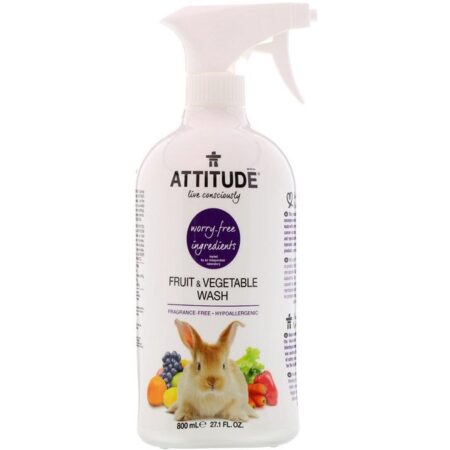 ATTITUDE, Lavagem de Frutas e Vegetais, 800 ml (27,1 fl oz)