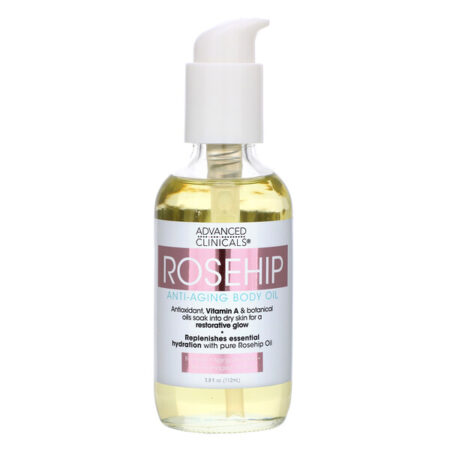 Advanced Clinicals, Rosehip, Anti-Aging Body Oil, 3.8 fl oz (112 ml)