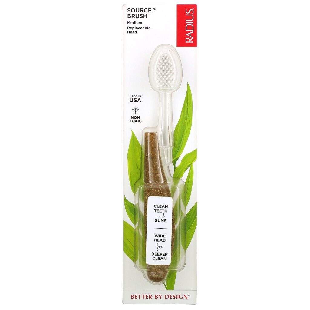 RADIUS, Source Toothbrush, Medium, 1 Replaceable Head Toothbrush - Imagem 2