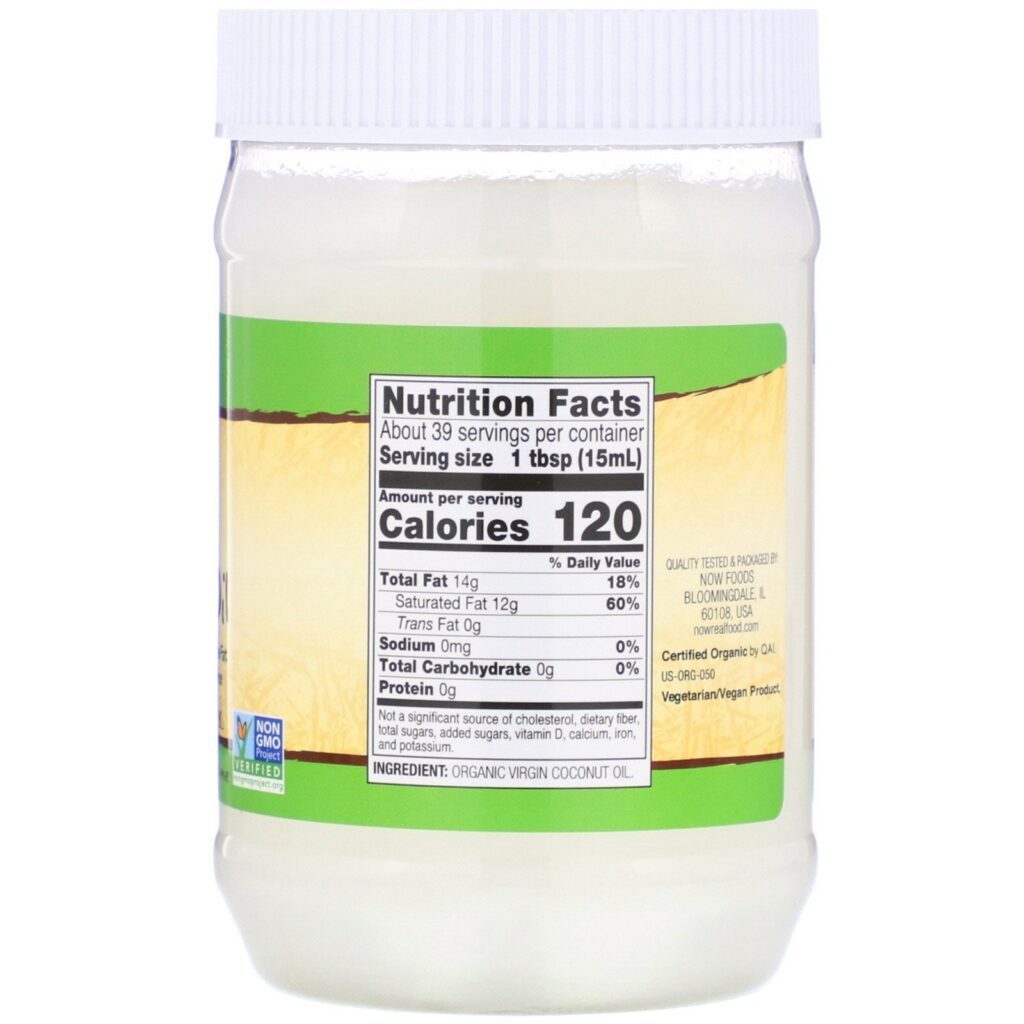 Now Foods, Óleo de Coco Virgem Orgânico, 20 fl oz (591 ml) - Imagem 2