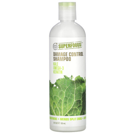 Petal Fresh, Pure, SuperFoods, Damage Control Shampoo, Kale, Omega 3 & Keratin, 12 fl oz (355 ml)