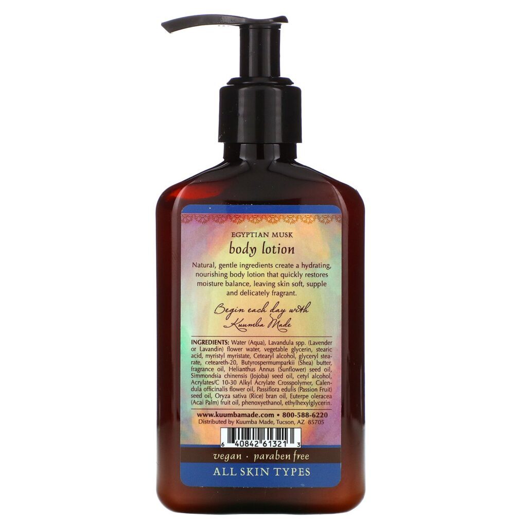 Kuumba Made, Loção Corporal, Musk Egípcio, 6 fl oz (177 ml) - Imagem 2