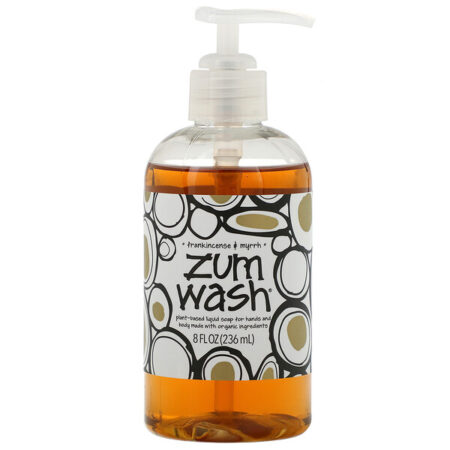 Indigo Wild, Zum Wash, Sabão Líquido Natural para Mãos e Corpo, Olíbano e Mirra, frasco de 8 oz (225 ml)