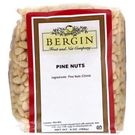 Bergin Fruit and Nut Company, Nozes de pinho, 9 oz (255 g)