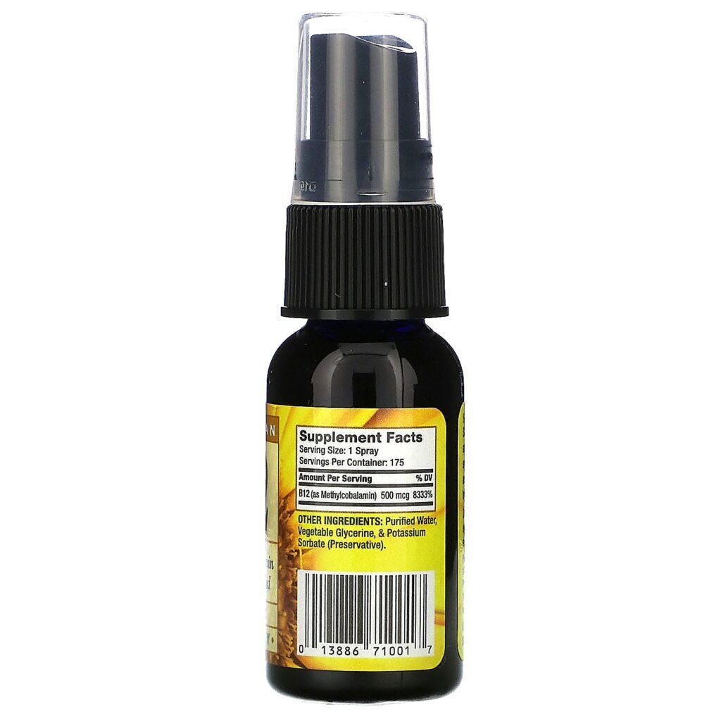 Pure Vegan, B-12, Spray, 500 mcg, 29,5 ml - Imagem 2