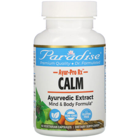 Paradise Herbs, AYUR Pro Rx, Calm, 60 Vegetarian Capsules - Image 3