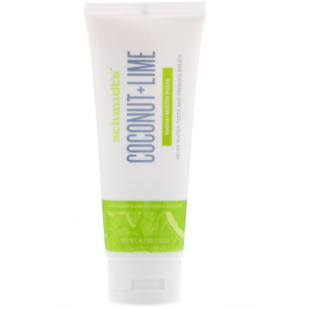 Schmidt's, Tooth + Mouth Paste, Coconut + Lime, 4.7 oz (133 g) - Image 3