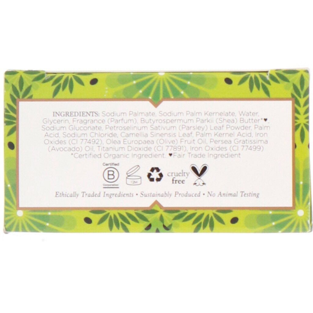 Nubian Heritage, Sabonete em Barra de Óleo de Oliva e Chá Verde, 5 oz (142 g) - Imagem 2