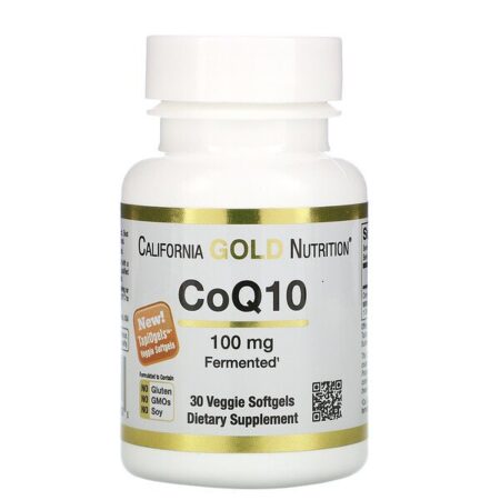 California Gold Nutrition, CoQ10, 100 mg, 30 Cápsulas Softgel Vegetais